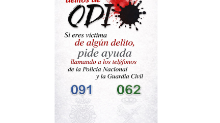 Las autoridades recomiendan denunciar los delitos de odio lo antes posible en comisaría o llamando al 091. / Policía Nacional