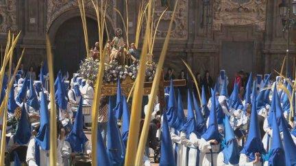 Procesión del Domingo de Ramos en Zaragoza. / Aragón TV