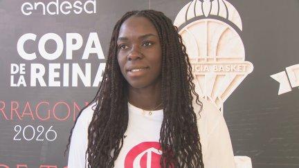 Ornella Bankolé, durante su charla con Aragón Deporte.