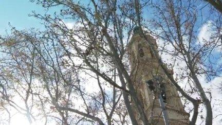 El viento será muy intenso en Zaragoza y la mitad norte de la comunidad. / Aragón Tv
