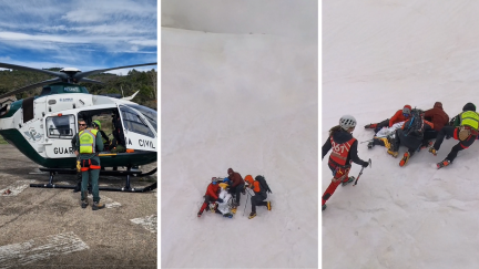 Imágenes del rescate de un montañero herido en el término municipal de Torla / Guardia Civil