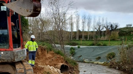 Los trabajos se han realizado en el colector en Tarazona. / Gobierno de Aragón