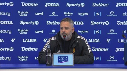 David Navarro durante la rueda de prensa en Leganés