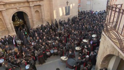 Andorra ha sido unos de los epicentros de la Semana Santa del Bajo Aragón. / Aragón Tv