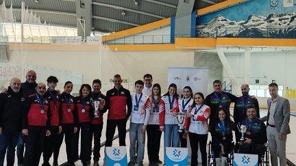 Podio de la V edición de la Liga Española de Curling.