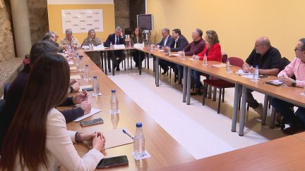 Reunión de agentes sociales, ayuntamientos e instituciones este lunes por el recorte de inversión en el Nudo Mudéjar. / Aragón TV