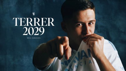 Lucas Terrer renueva con el Real Zaragoza hasta 2029.
