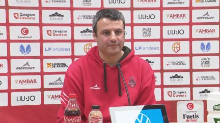 Carlos Cantero en la previa frente al Club Baloncesto Leganés