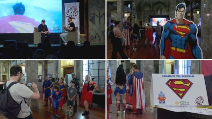 Celebración del 'Superman Day' este sábado en Zaragoza. / Aragón TV
