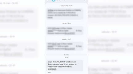 En el 'vishing', los ciberestafadores consiguen incluir los SMS fraudulentos en las comunicaciones legítimas. | Policía Nacional
