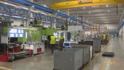 Borja impulsa el polígono industrial, que se prepara para crear 170 empleos con la llegada de Lieder Automotive./ Aragón TV