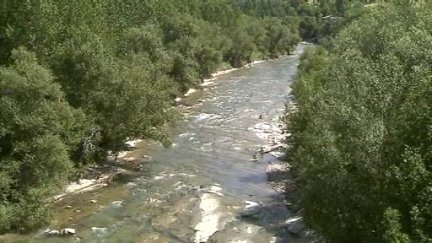 Río Aragón a su paso por Jaca. / Aragón TV
