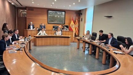 La Mesa y la Junta de Portavoces de las Cortes se ha reunido este viernes. / Rafa Navarro