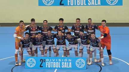 Los jugadores del Wanapix Sala 10, antes del partido. Foto: AD Sala 10