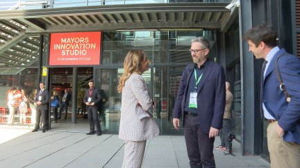 Zaragoza participa en la 'Bloomberg CityLab 2026' en Madrid. / Aragón TV