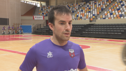 Richi Felipe, durante la entrevista con Aragón Deporte