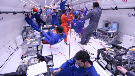 Los experimentos en vuelos parabólicos realizados por estudiantes. / European Space Agency