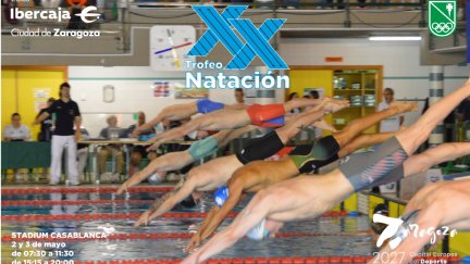 Zaragoza se sumerge en la élite con el XX Trofeo Ibercaja de natación.