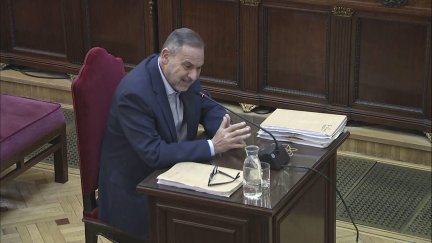 José Luis Ábalos durante su declaración este lunes / EFE