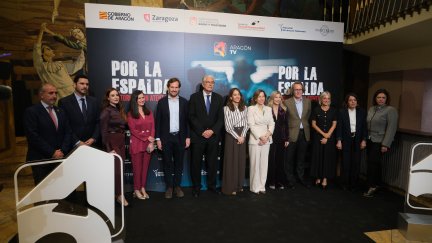 La presentación se ha celebrado en los Cines Palafox este lunes. / Aragón TV