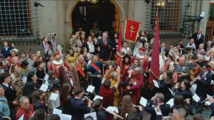 El Primer Viernes de Mayo congregó a 55.000 asistentes en Jaca. / Aragón TV