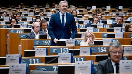 Intervención del presidente de Aragón, Jorge Azcón, en el Comité de las Regiones. / Gobierno de Aragón-Fabián Simón