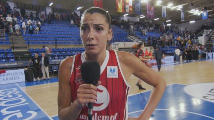 Mariona Ortiz tras finalizar el partido