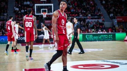 Trae Bell-Haynes jugando con Casademont. Foto: acb Photo / Esther Casas