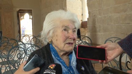 Antonia, nacida en Albalate y exiliada en Francia debido la Guerra Civil/ Aragón TV