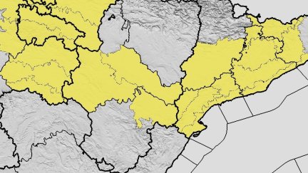 La Ibérica Zaragozana, la Ribera del Ebro y el Bajo Aragón están en aviso amarillo este martes / Aemet