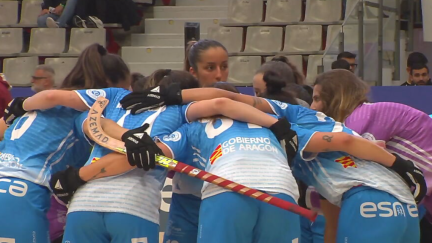 El Esneca Fraga, durante el choque ante el Cerdanyola