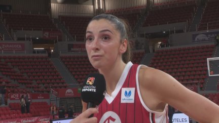Mariona Ortiz, visiblemente emocionada al término del encuentro