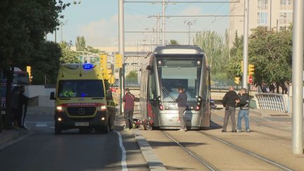 Imagen del lugar del accidente en Parque Goya/ Aragón TV