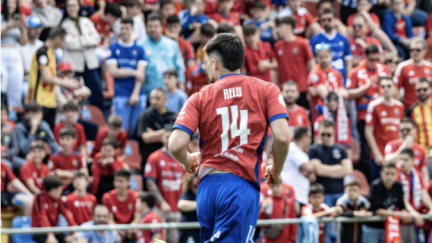 Relu, durante un partido en Pinilla. (Foto: CD Teruel)