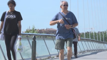 La ciudad de Zaragoza volverá a registrar máximas de 36 ºC. / Aragón TV