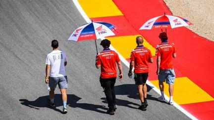 Los pilotos han reconocido este jueves la pista con el Track Walk.