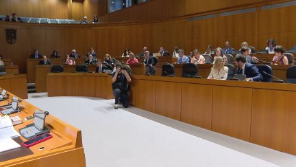 El pleno de las Cortes de Aragón celebrado este jueves. / Aragón TV