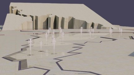 Imagen de la reforma de la Fuente de la Hispanidad que se van a llevar a cabo. / Ayuntamiento de Zaragoza