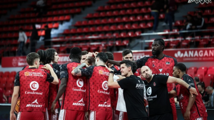 Los jugadores del Casademont durante este curso. Foto: Casademont Zaragoza
