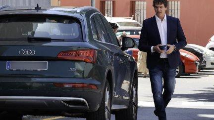 David Sánchez, a su salida de la Audiencia de Badajoz. / EFE. Jero Morales