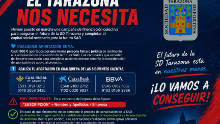 Cartel de la financiación.