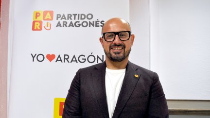 Alberto Izquierdo, presidente del PAR, en la campaña electoral de 2026. / Alberto Paredes. Europa Press