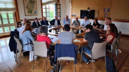 La Mesa Sectorial con los sindicatos se ha desarrollado este jueves por la mañana. / Gobierno de Aragón