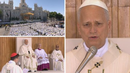 Misa del papa León XIV en Madrid este domingo. / EFETV