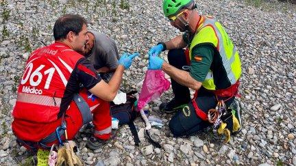 Rescate en el río Ara. / Guardia Civil