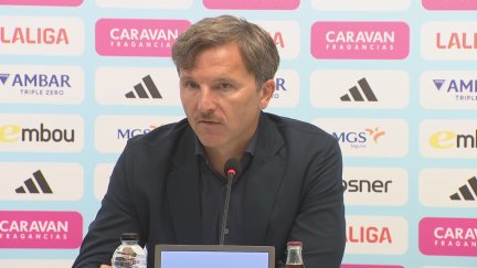 Lalo Arantegui en rueda de prensa.