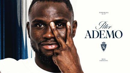 Peter Ademo, uno de los nuevos fichajes del Real Zaragoza.