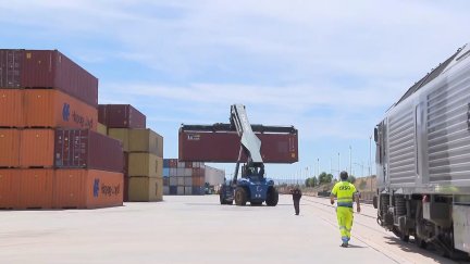 La Terminal Marítima de Zaragoza este miércoles. / Aragón TV
