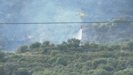 Zona afectada por las llamas en Hoz y Costean. / Aragón TV
