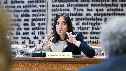 La directora general de la Guardia Civil, Mercedes González, este martes en el Senado. / Gustavo Valiente - Europa Press